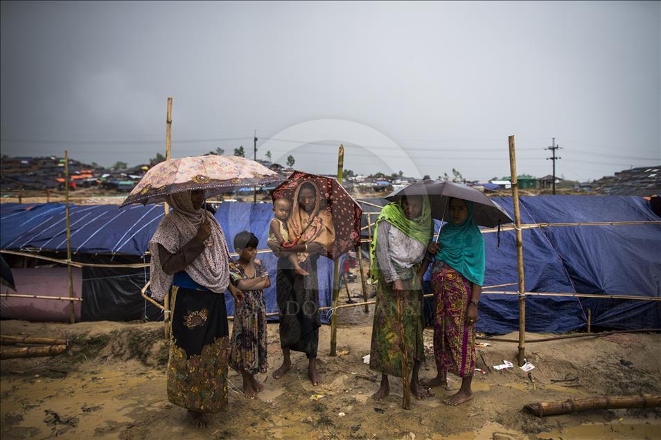 Rohingya people fled from oppression in Myanmar