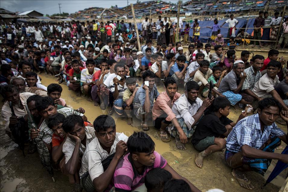 Rohingya people fled from oppression in Myanmar