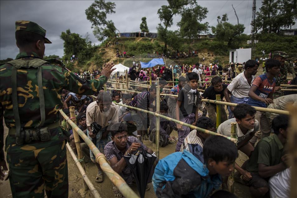 Rohingya people fled from oppression in Myanmar