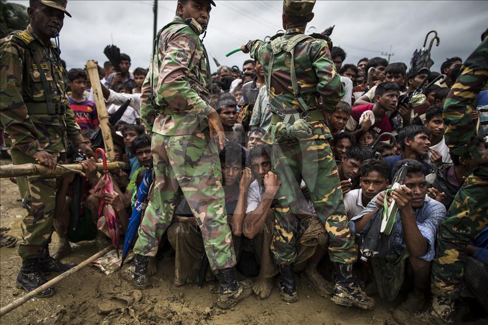 Rohingya people fled from oppression in Myanmar