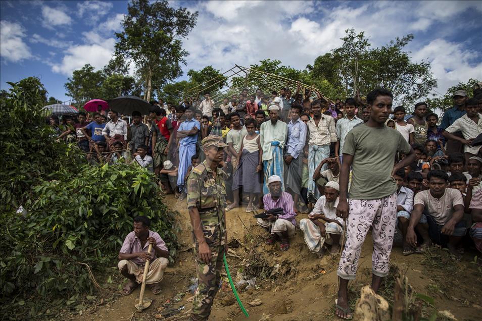 Rohingya people fled from oppression in Myanmar