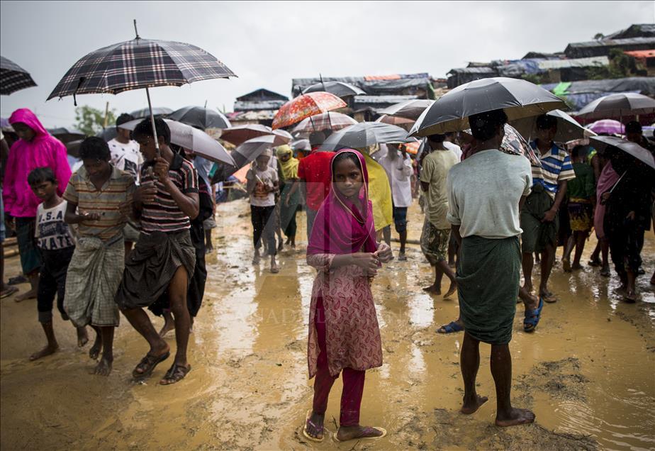 Rohingya people fled from oppression in Myanmar
