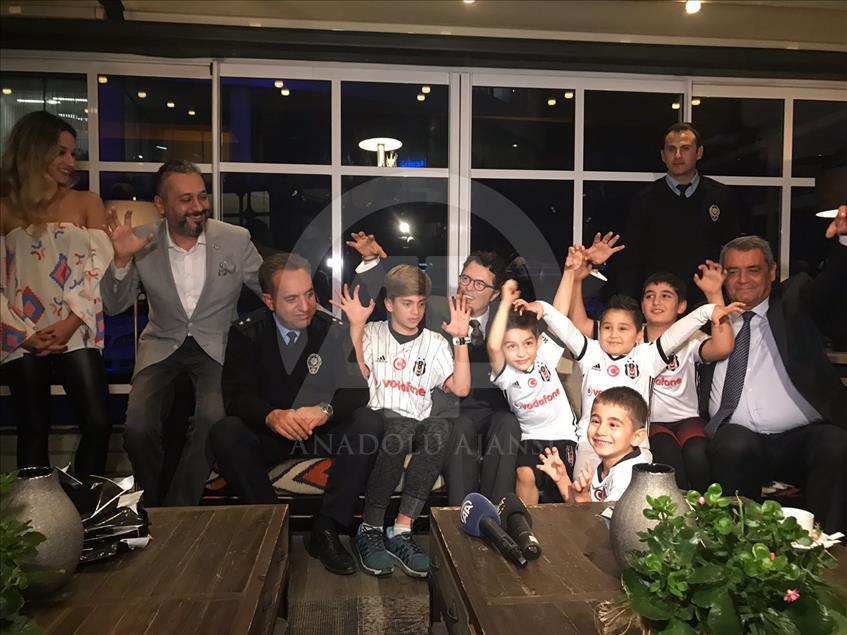 Başkentte Beşiktaşlı futbolcuları şehit çocukları karşıladı