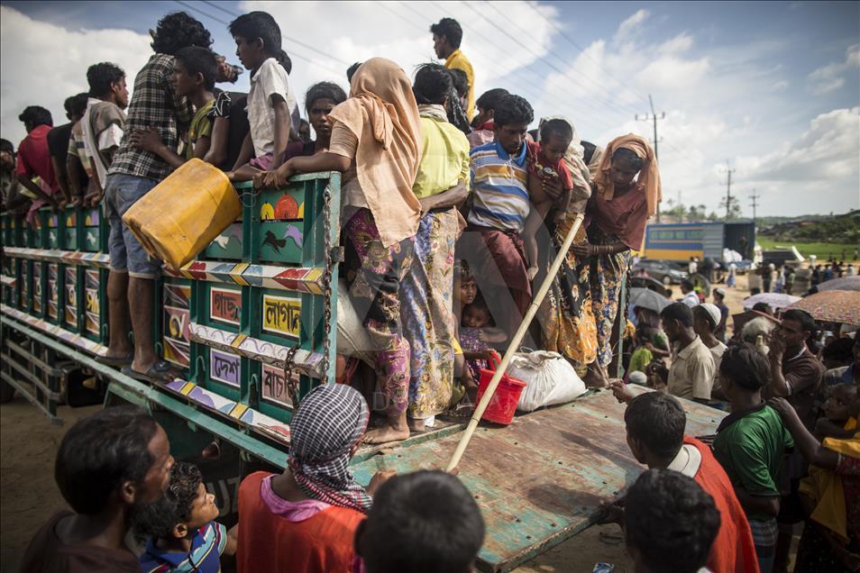 Rohingya people fled from oppression in Myanmar