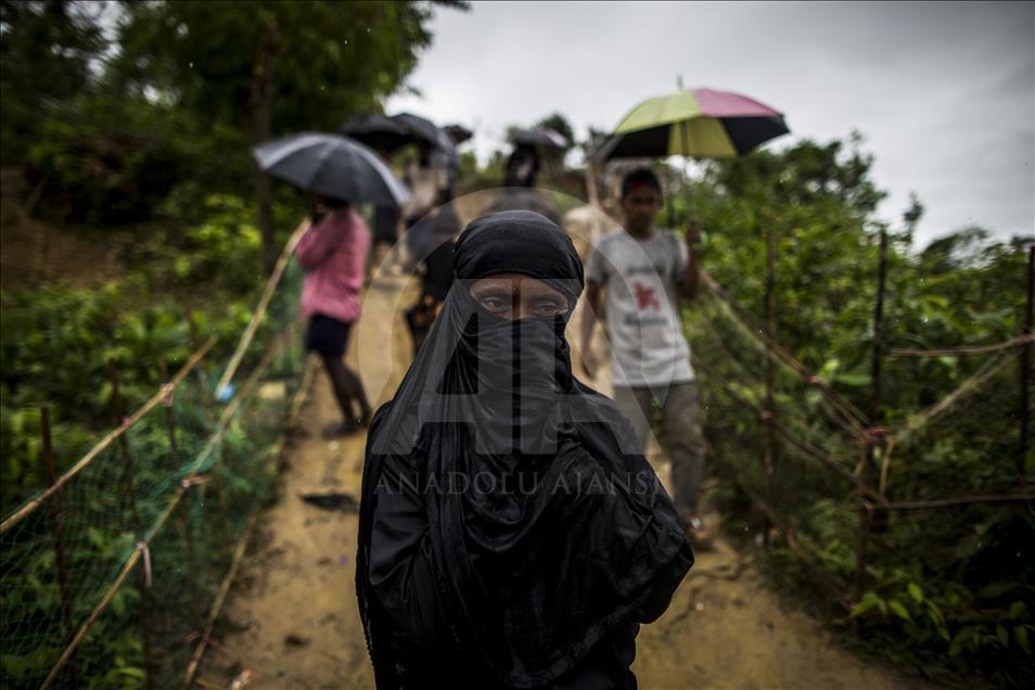 Rohingya people fled from oppression in Myanmar