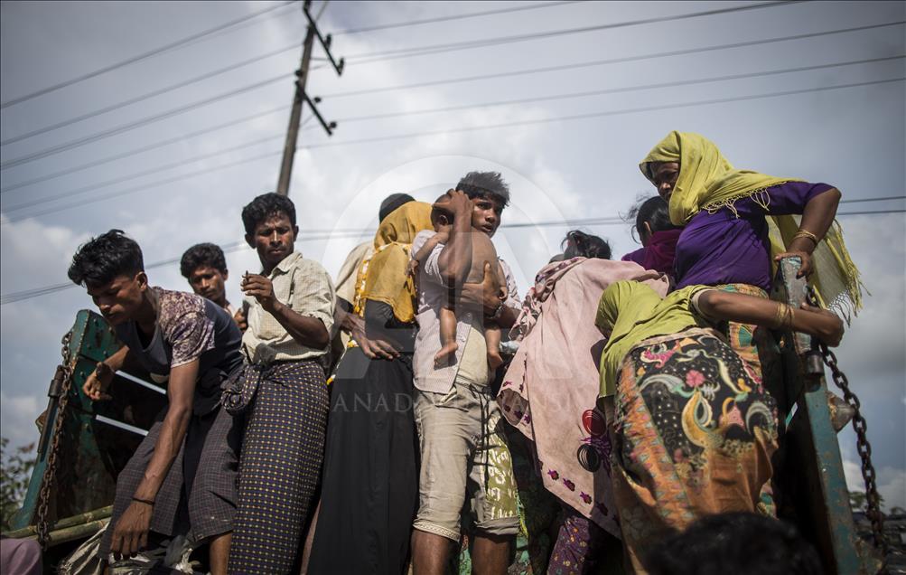 Rohingya people fled from oppression in Myanmar