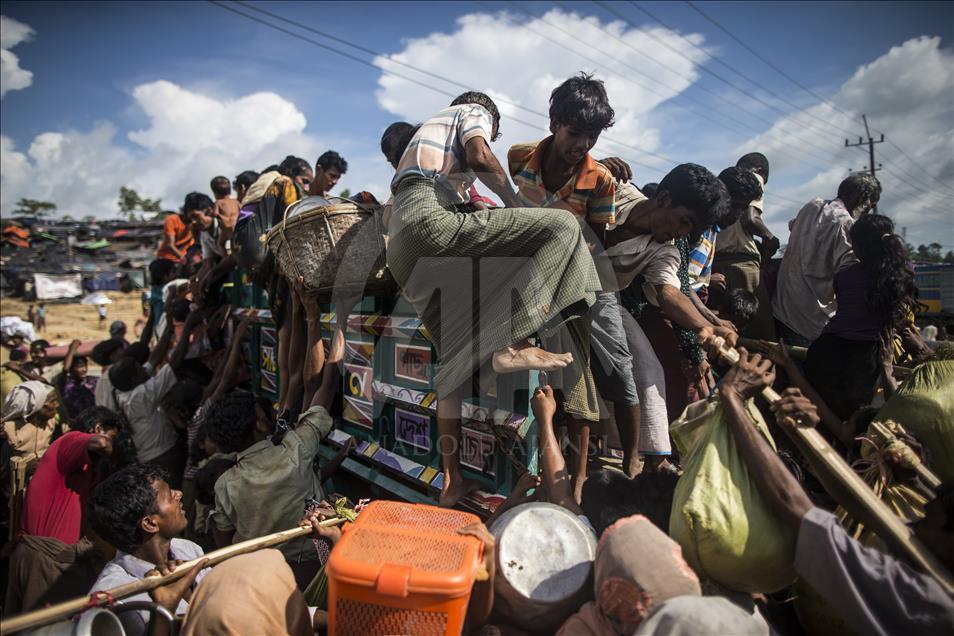Rohingya people fled from oppression in Myanmar
