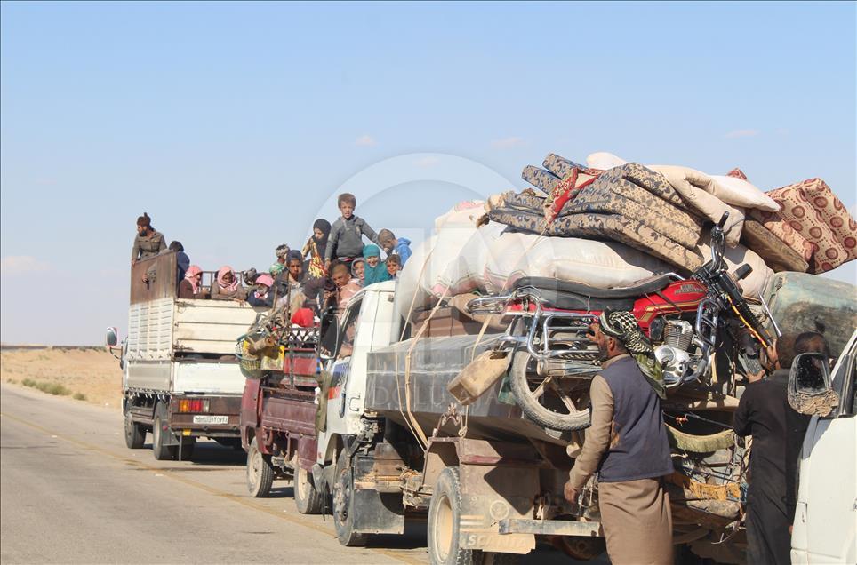 Syrian citizens continue to leave their hometown