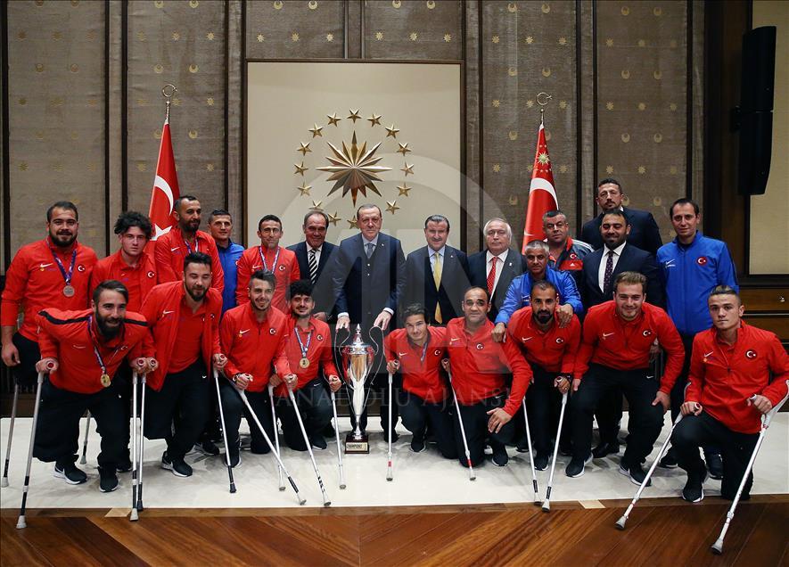 Turkish President Erdogan in Ankara