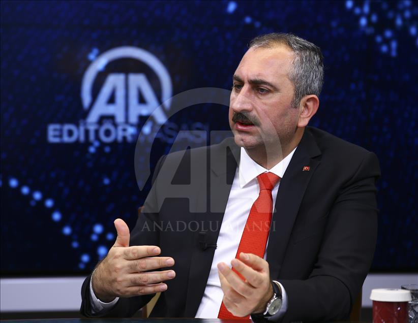 Adalet Bakanı Abdulhamit Gül, AA Editör Masası'nda