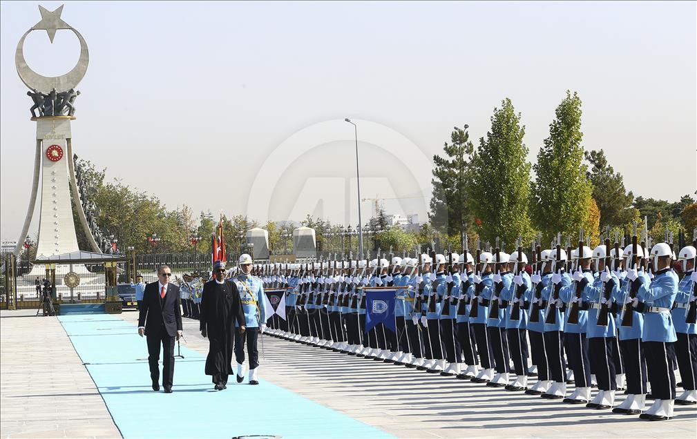 Nigerian President Muhammadu Buhari in Ankara