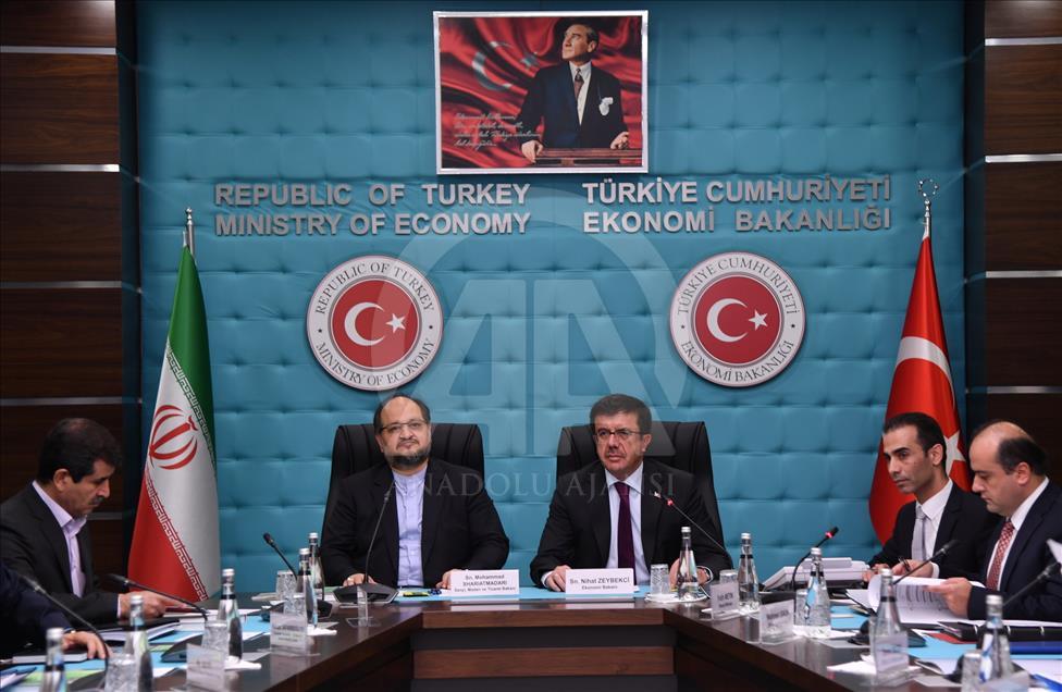 دیدار وزیر امور اقتصادی ترکیه با وزیر صنعت، معدن و تجارت ایران در آنکارا