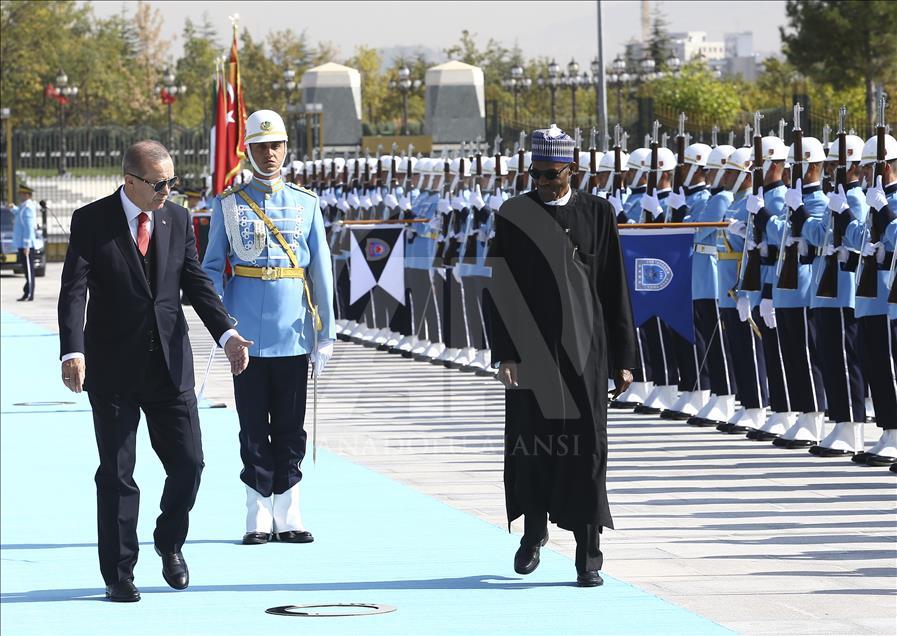 Nigerian President Muhammadu Buhari in Ankara
