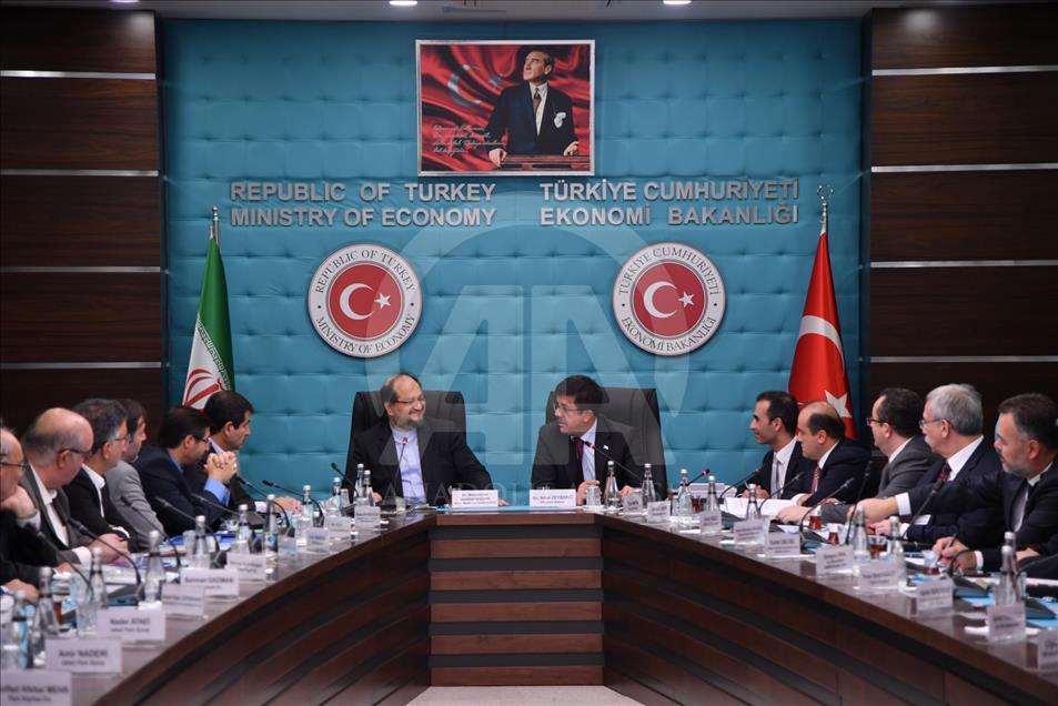 دیدار وزیر امور اقتصادی ترکیه با وزیر صنعت، معدن و تجارت ایران در آنکارا