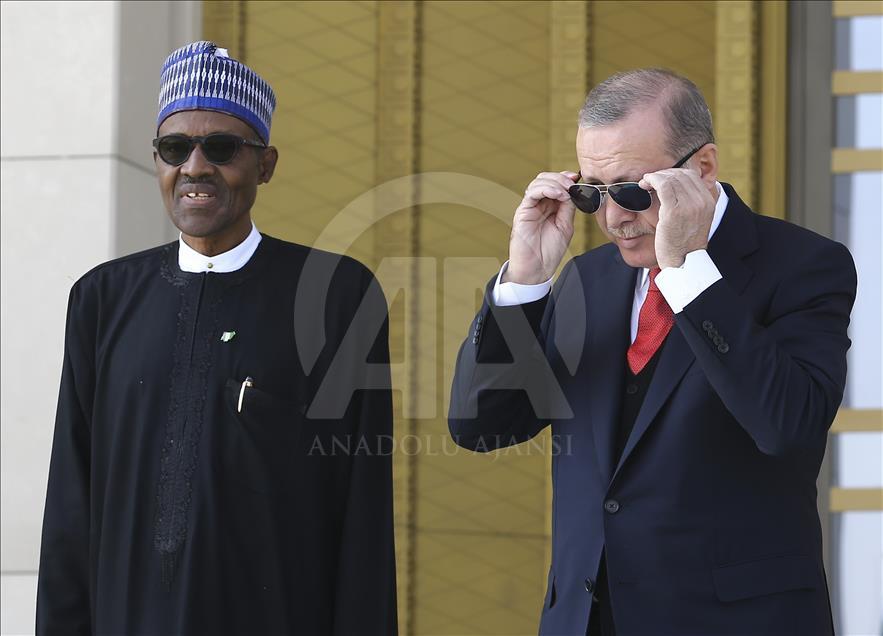 Nigerian President Muhammadu Buhari in Ankara