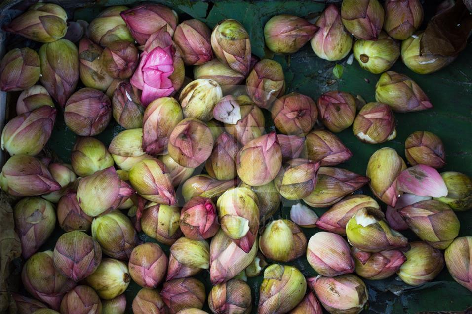 Flower Market on Indian Diwali festival