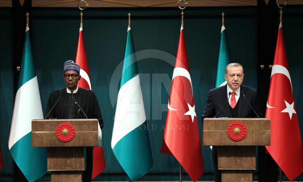 Recep Tayyip Erdogan - Muhammadu Buhari press conference in Ankara
