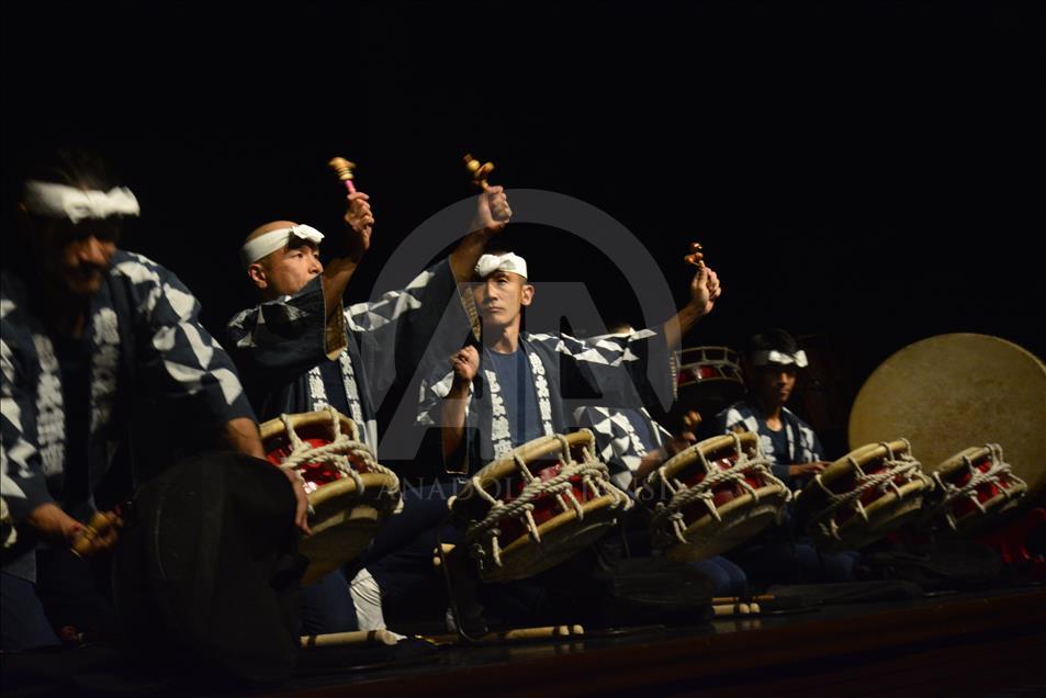 Genderang drum Jepang bersahutan di Turki