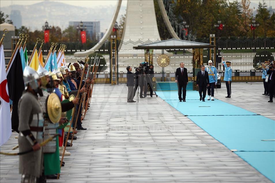 President of Uzbekistan Shavkat Mirziyoyev in Ankara