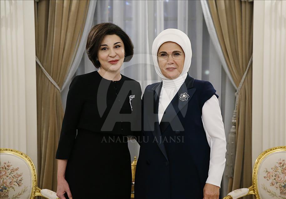 Turkish First Lady Emine Erdogan meets Uzbek First Lady Ziroatkhon Hoshimova in Ankara