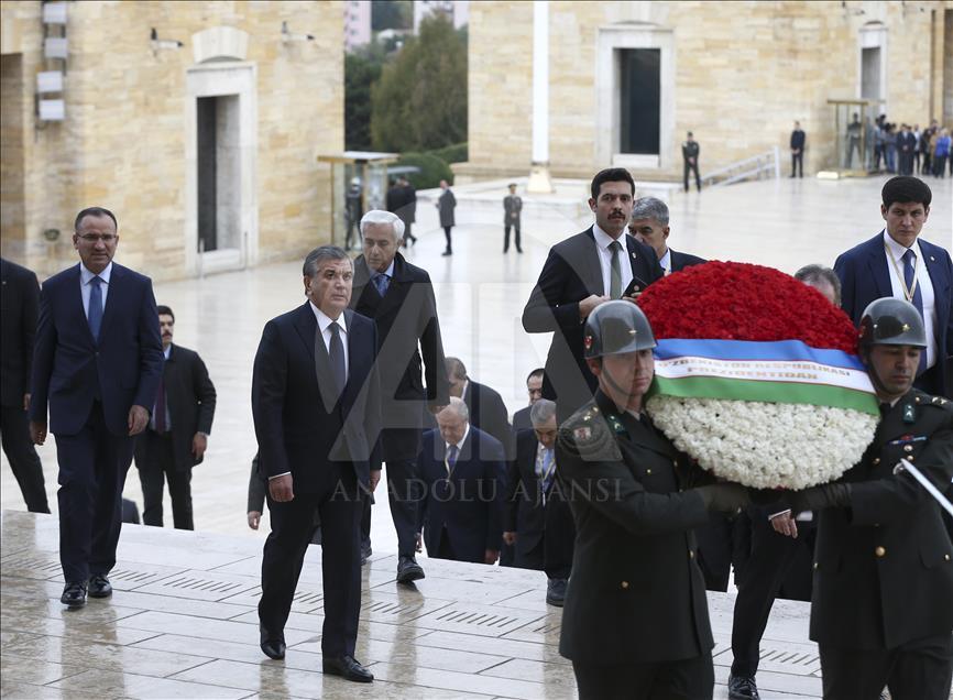 President of Uzbekistan Shavkat Mirziyoyev in Ankara