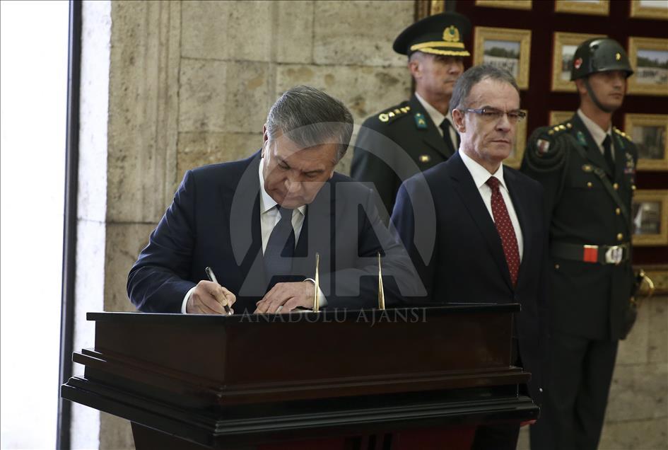 President of Uzbekistan Shavkat Mirziyoyev in Ankara