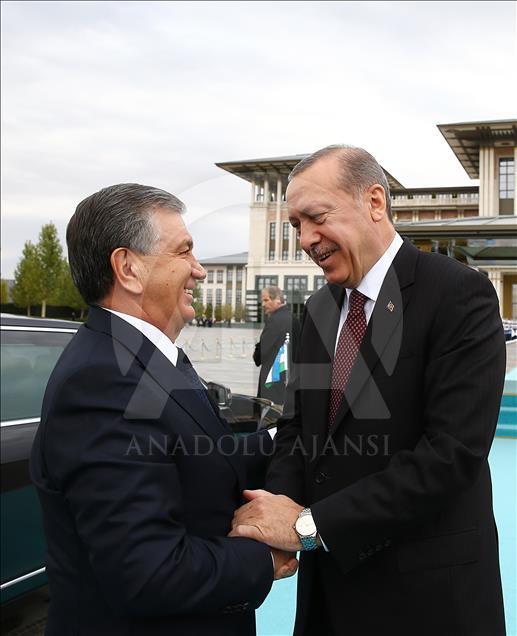 President of Uzbekistan Shavkat Mirziyoyev in Ankara