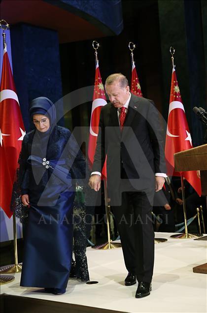 Cumhurbaşkanlığı Külliyesi'nde Cumhuriyet Bayramı resepsiyonu