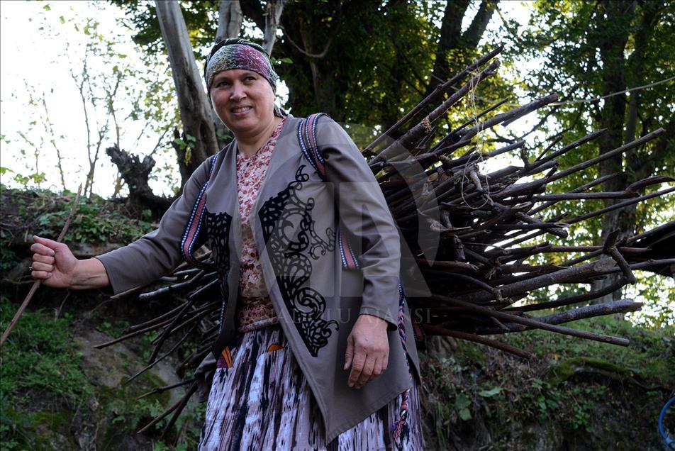 Karadenizli kadınların kış hazırlığı