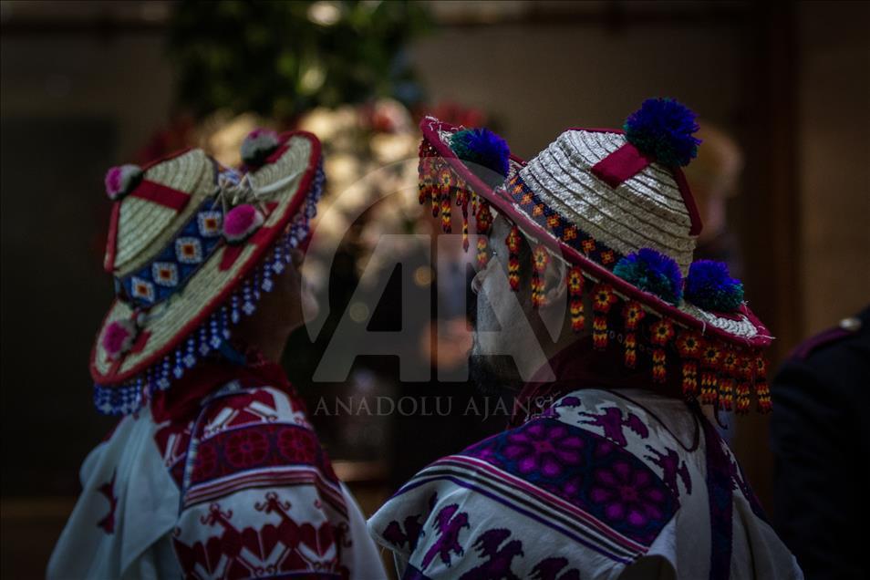 Colombian indigenous event Minga held in Bogota