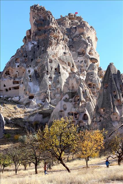 Sarının tonları Kapadokya'yı sardı