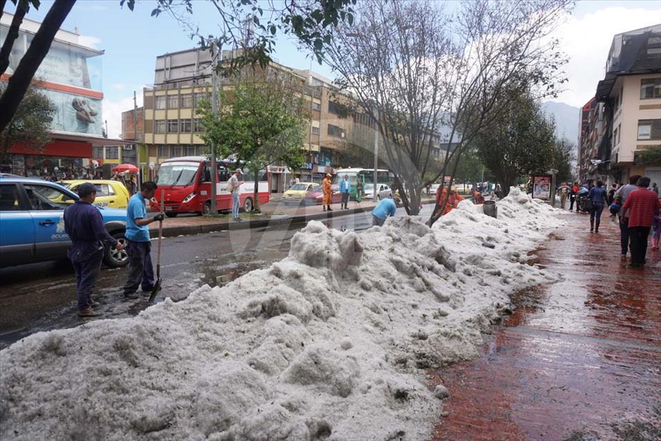Fuertes lluvias en Bogotá