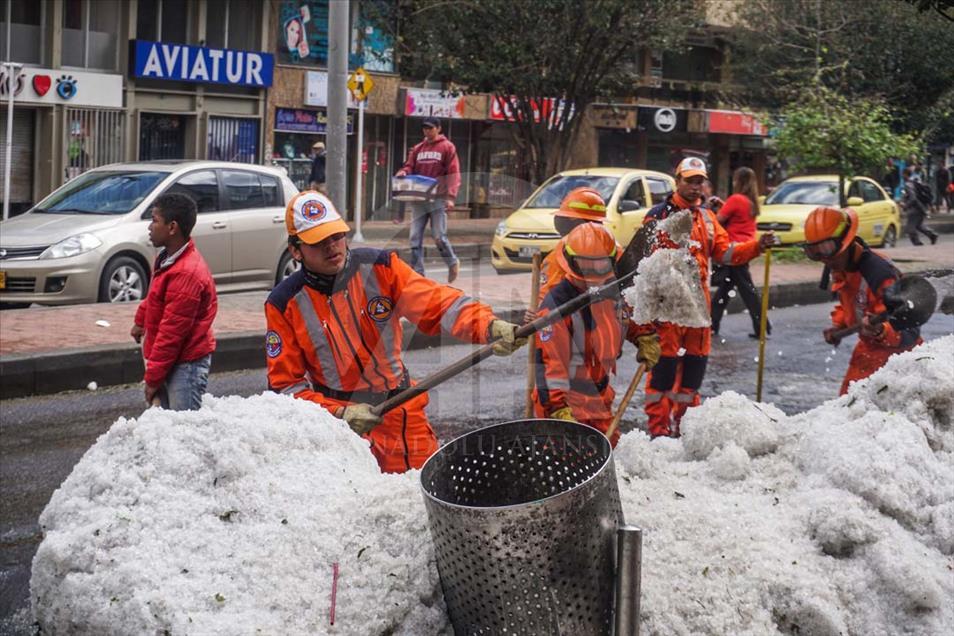 Fuertes lluvias en Bogotá