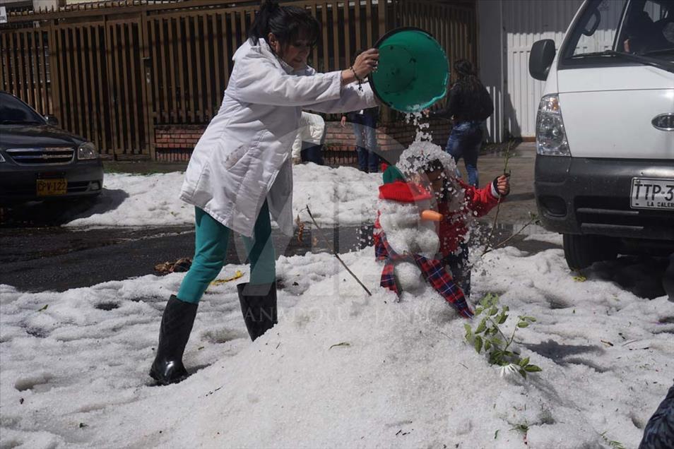 Fuertes lluvias en Bogotá