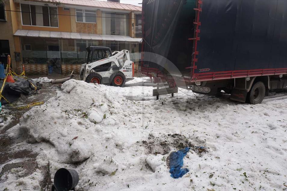 Fuertes lluvias en Bogotá
