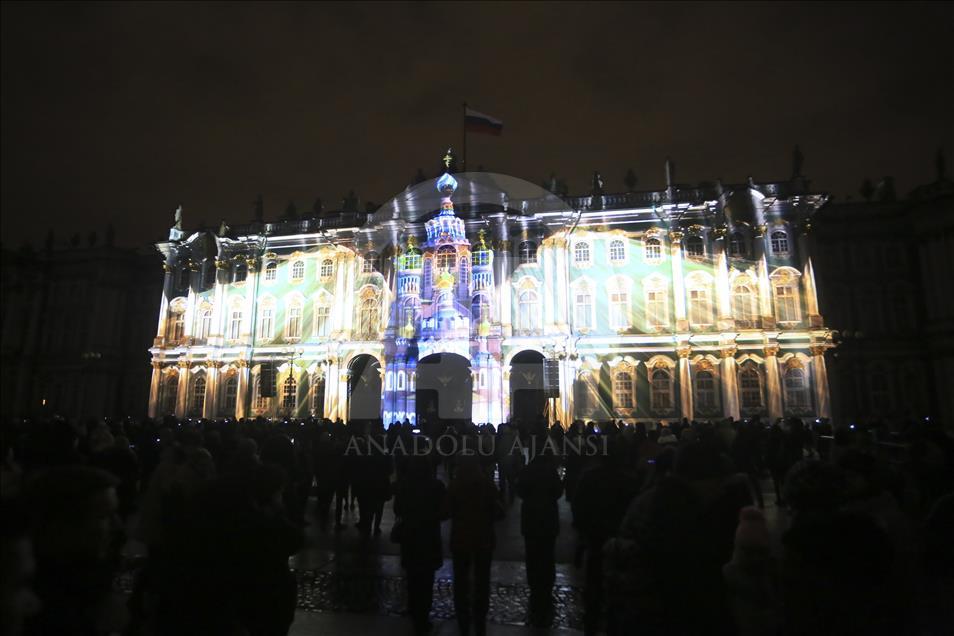 Festival of lights in Saint-Petersburg