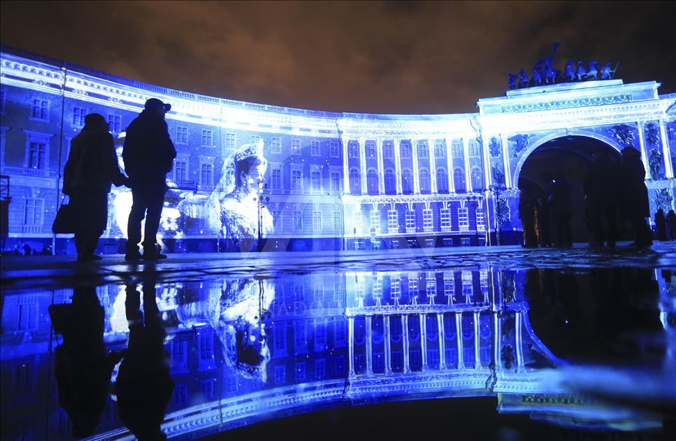 Festival of lights in Saint-Petersburg