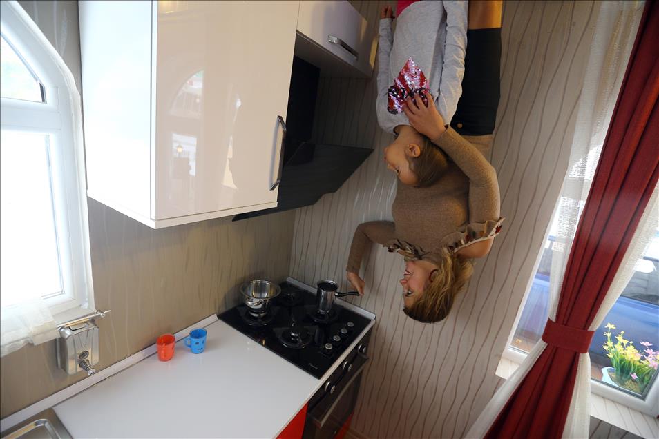 'Upside down' house in Turkish capital dazzles visitors