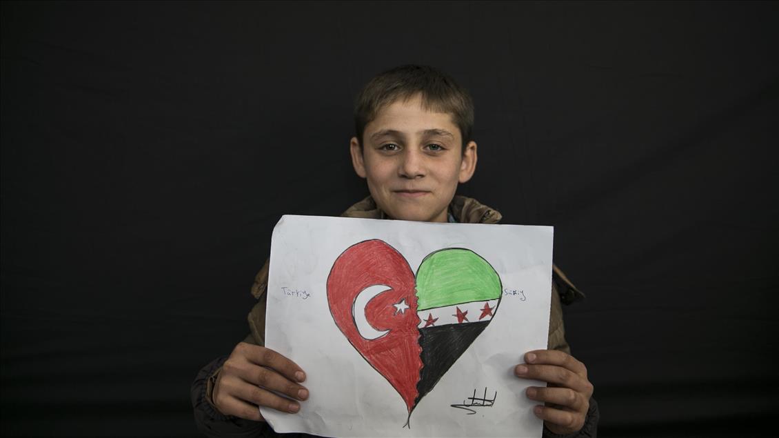 Syrian kids express their love for Turkey