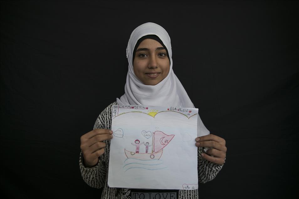 Syrian kids express their love for Turkey