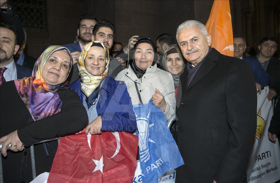 Turkish PM Binali Yildirim in New York