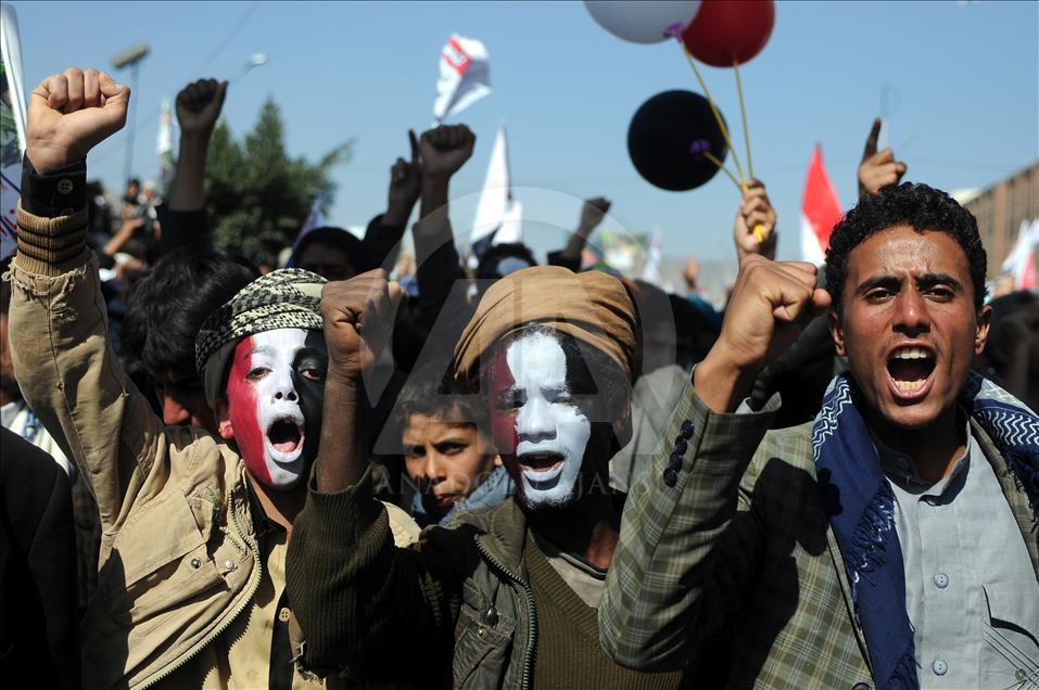 Manifestation à Sanaa contre la fermeture des ports du Yémen
