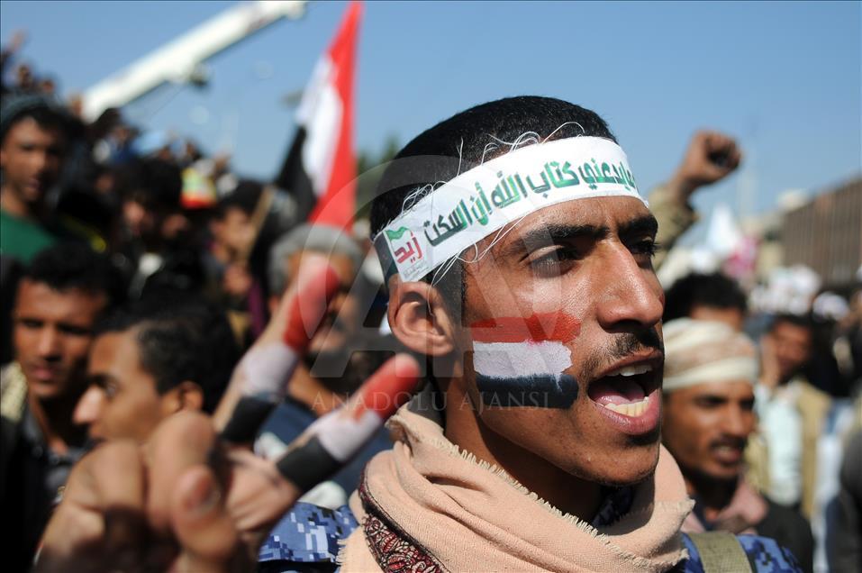 Manifestation à Sanaa contre la fermeture des ports du Yémen
