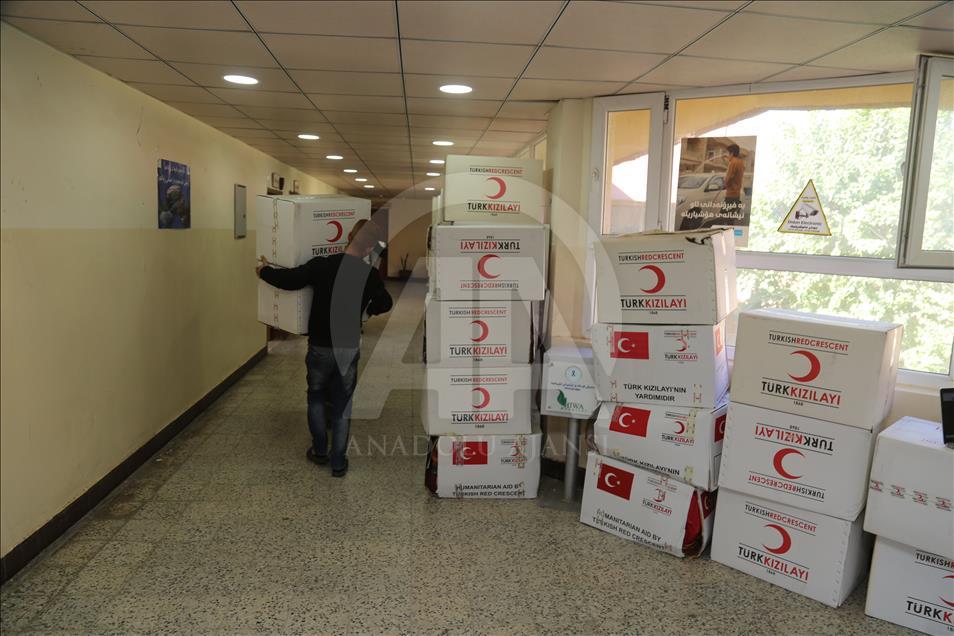 هلال احمر ترکیه نخستین تیم امدادرسانی است که به کمک زلزله زدگان عراق شتافت
