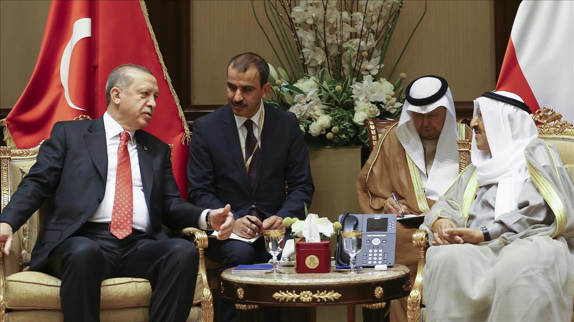 دیدار اردوغان با امیر کویت