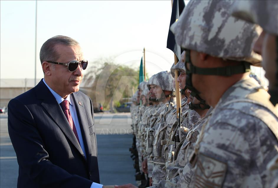President of Turkey Recep Tayyip Erdogan in Qatar
