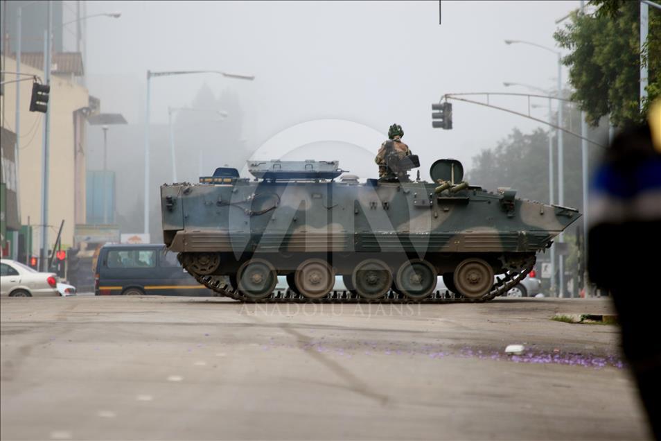 Zimbabwe army takes control of Harare, denies coup
