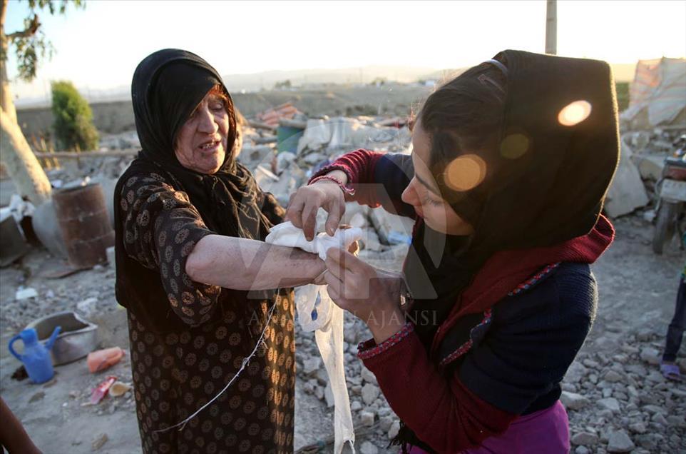 Los rostros del terremoto en Irak e Irán