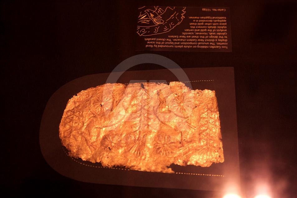 Tutankhamun's golden artefacts on display in Cairo