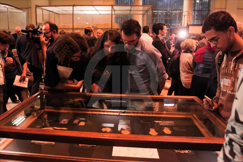 Tutankhamun's golden artefacts on display in Cairo